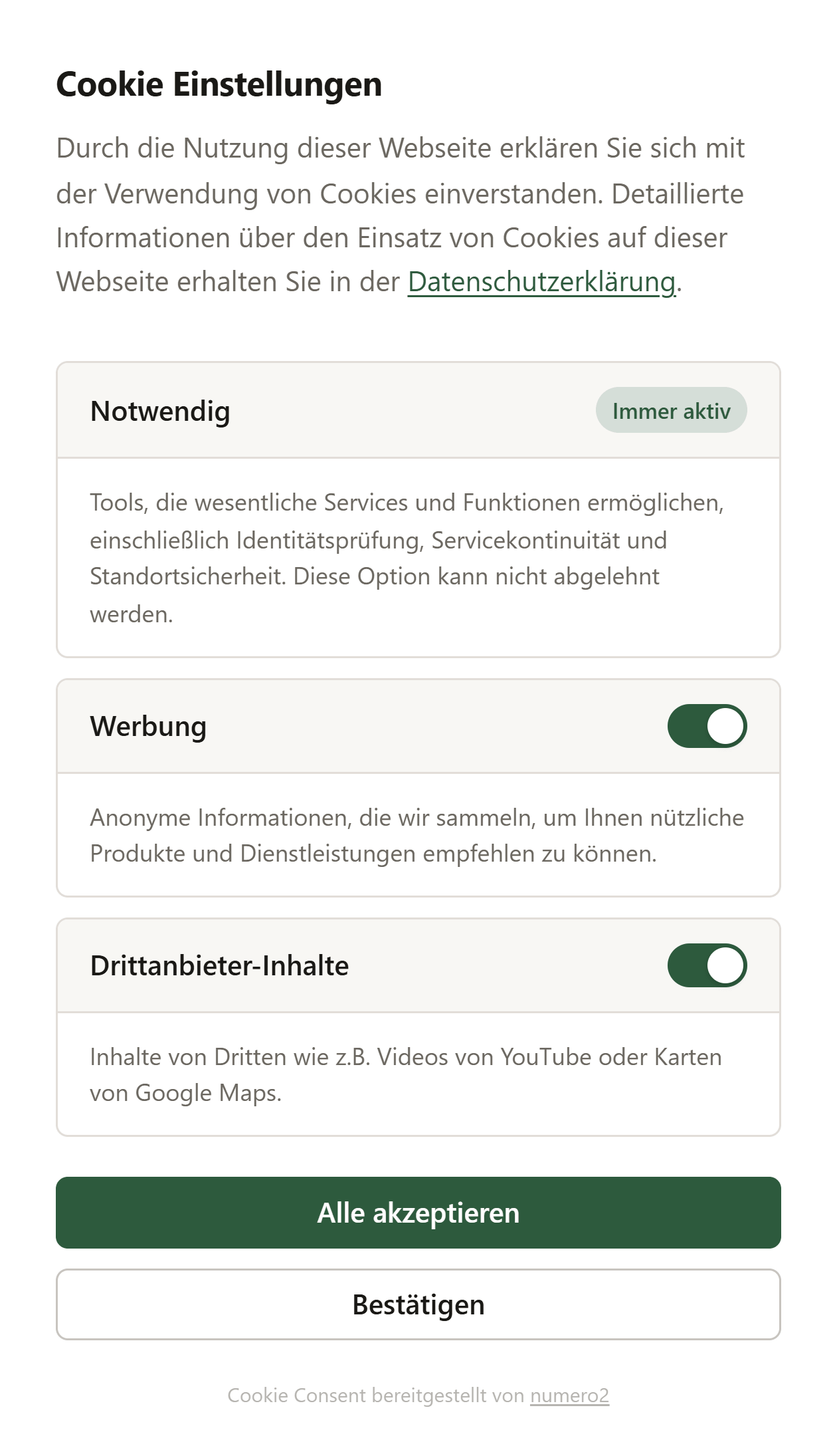 Cookie Consent auf dem Smartphone